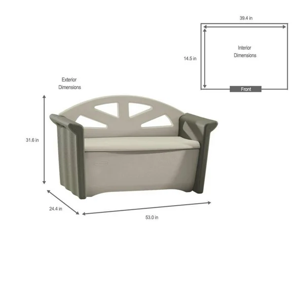 Rubbermaid Patio Storage Bench