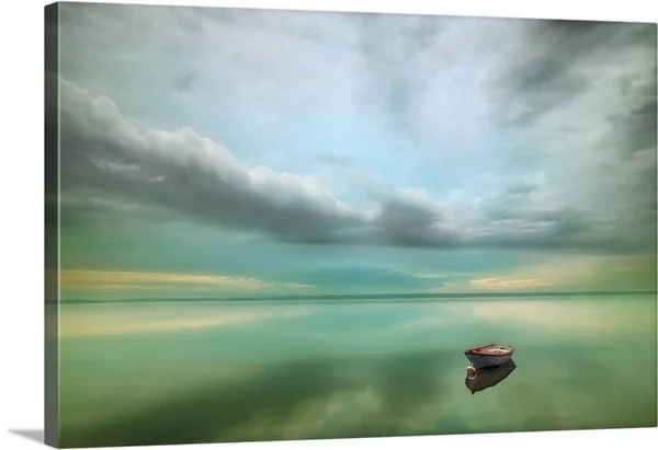 Boat... - Canvas Wall Art, 24x16, Great Big Canvas