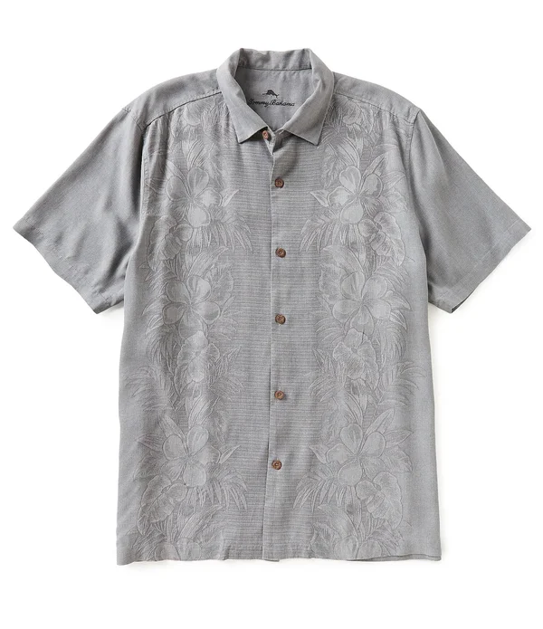 Tommy Bahama Kamari Border Short-Sleeve Woven Shirt, Size S, Msrp