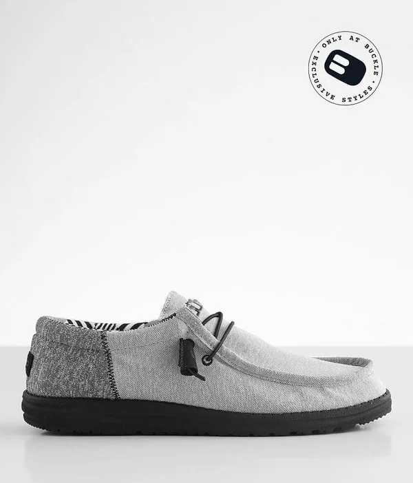 Hey Dude Wally Funk Shoe - Grey US 8, Men's