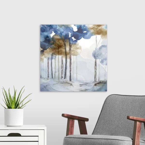 in The Blue Forest I - Canvas Wall Art, 20x20, Great Big Canvas