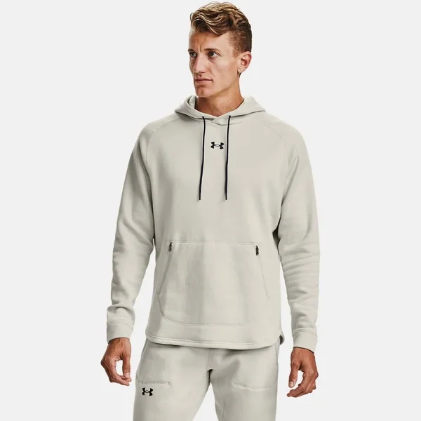 Under Armour Men's Charged Cotton Fleece Hoodie - White, LG