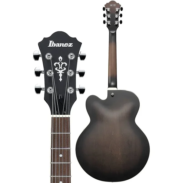 Ibanez AF55 Artcore Hollowbody Electric Guitar - Transparent Black Flat