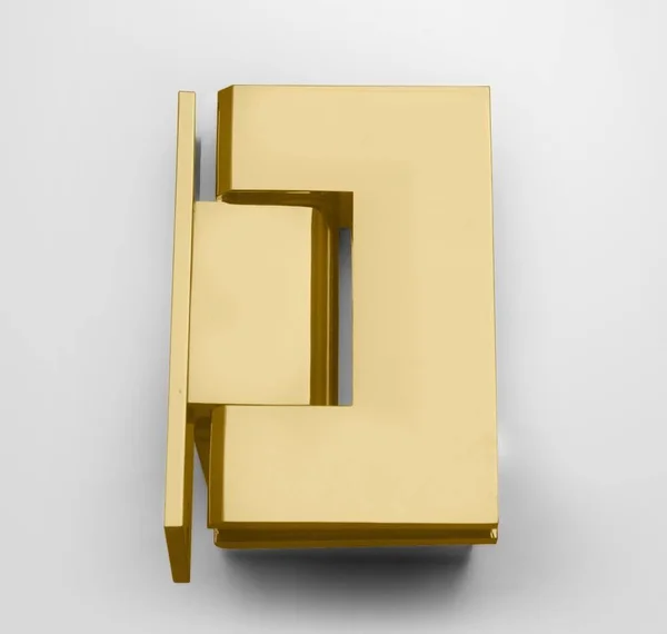 Glass Warehouse GW-WH-52-5-PB 52.5x22 x 78x22 Hinged Frameless Shower Door Finish: Brass