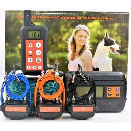 Three-Dog Set: Remote Dog Training Shock Collar & Underground/ In-Ground Electronic Dog Containment