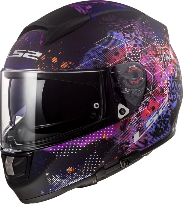 LS2 - Helmet FF397 Vector HPFC Evo Cosmos Matt Black, Pink - Size 3XL