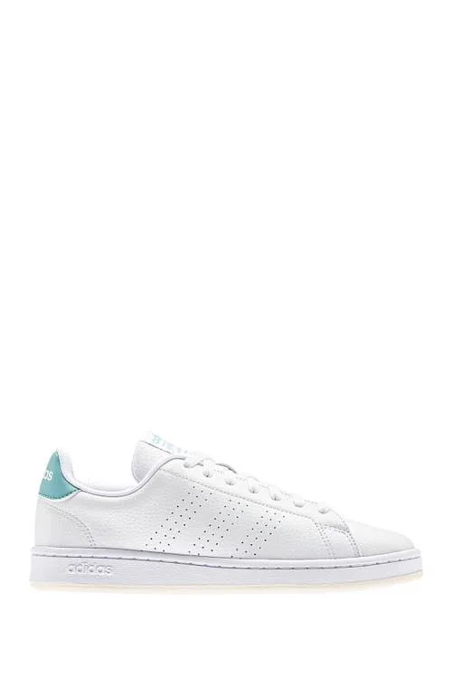 Adidas Women's Advantage Shoe 11 - White/White/Mint Tone