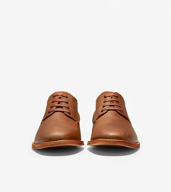 Cole Haan Feathercraft Grand Blucher Oxford Men's Shoes British Tan : 7.5 W - Wide