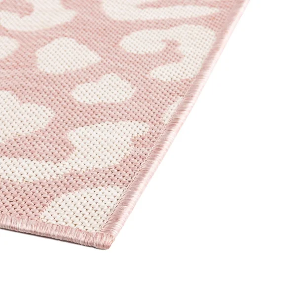 Outdoor Safari Pink Ivory 9x12 Large Area Rug Indoor Outdoor Rug