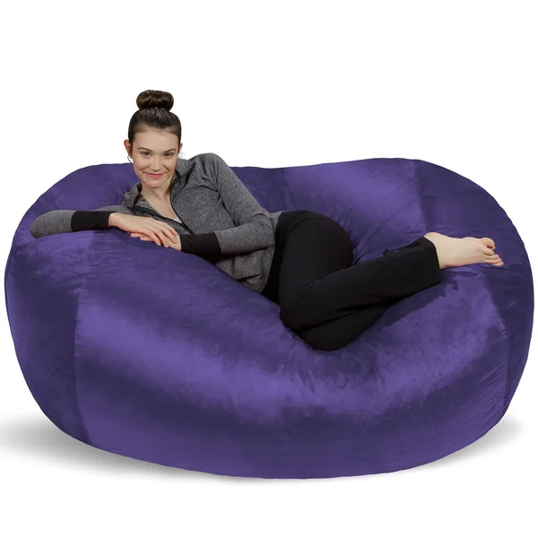 Sofa Sack - Plush Bean Bag Sofas with Super Soft Microsuede Cover - XL Memory Foam Stuffed Lounger Chairs for Kids, Adults, Coup