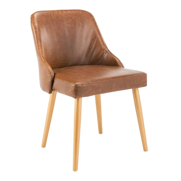 Safavieh Lulu Upholstered Dining Chair-Light Brown/Gold (Set of 2)
