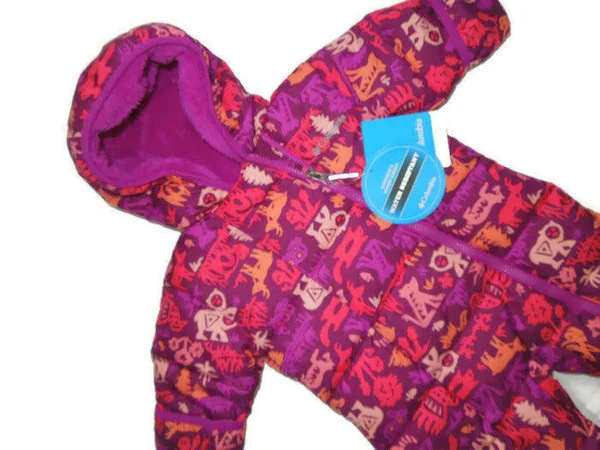 Columbia Infant Frosty Freeze Bunting Bright Plum Critters 6