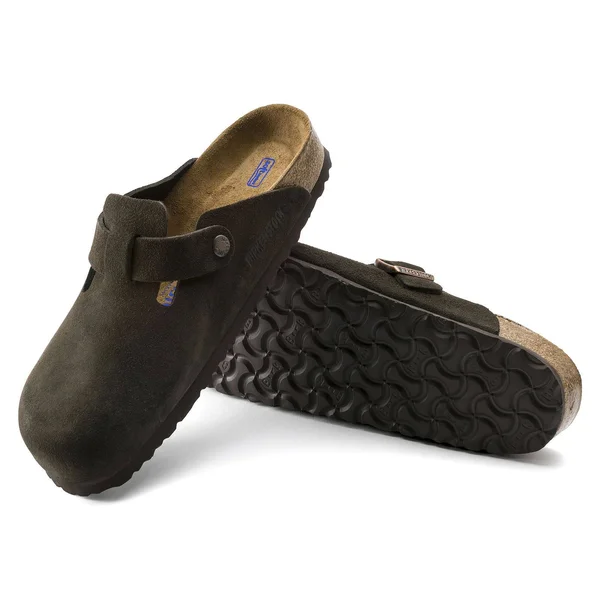 Birkenstock Boston Soft Footbed Clog - 35 - Taupe Suede