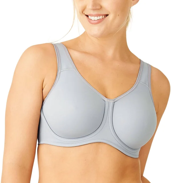 Wacoal Simone Underwire Sports Bra, Lilac Gray w/ Zephyr (855170) 40G