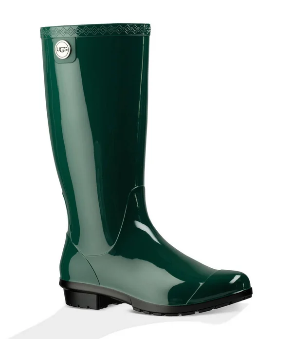 Ugg Women's Shaye Rain Boots Pine 6 Green