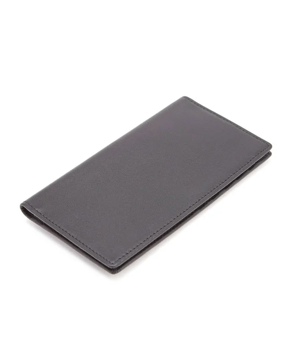 Royce Leather Checkbook & Secretary Black