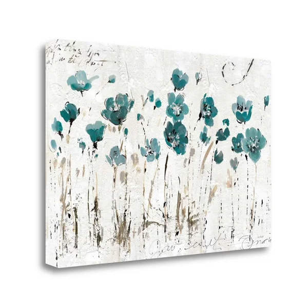 Tangletown Fine Art Abstract Balance VI Blue by Lisa Audit - Giclee Print on Wrap Canvas, 39x26x22
