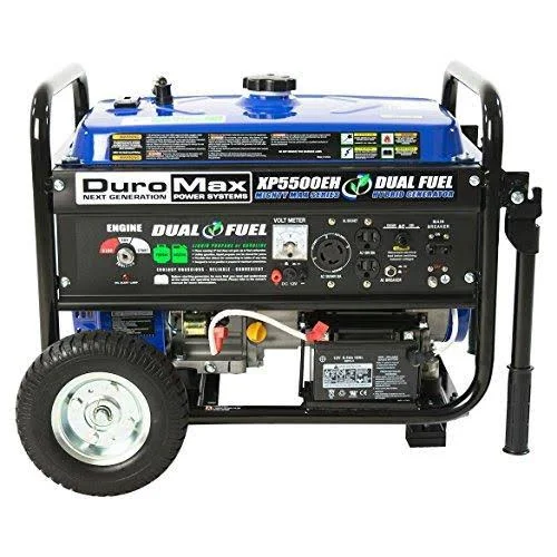 DuroMax XP5500EH 5 - 500 Watt Hybrid Portable Generator Dual Fuel Electric Start 120/240V