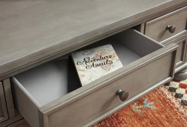 Signature Design by Ashley Lettner Rectangular Cocktail Table, Gray