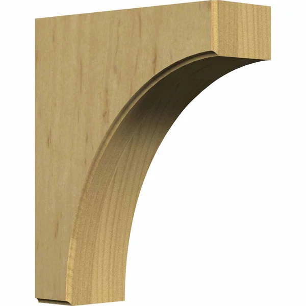 Ekena Millwork 3 1/2x22W x 10x22D x 12x22H Clarksville BRACKET, Alder
