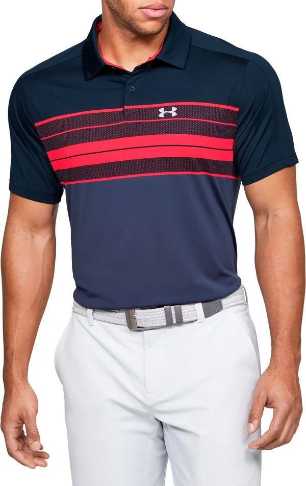 Men's Under Armour Vanish Chest Stripe Golf Polo
