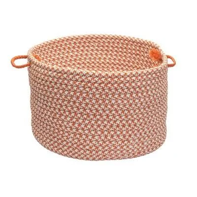 Winston Porter Baeza Storage Basket Color: Orange - Size: 12x22 H x 18x22 W