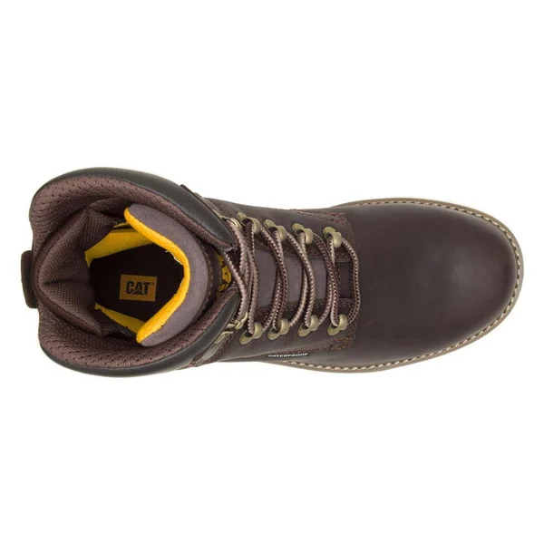 Cat 8x22 Fairbanks TX Steel Toe Waterproof Boots, Men's Mulch