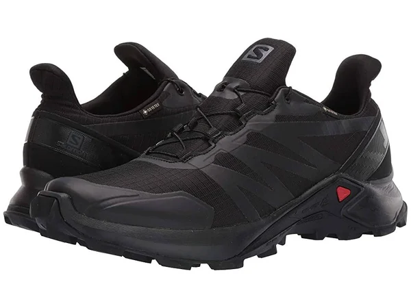Salomon Men's Supercross GTX Trail Shoes Black, Black, Black 9.5