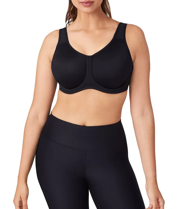Wacoal Simone Underwire Sports Bra, Lilac Gray w/ Zephyr (855170) 40G