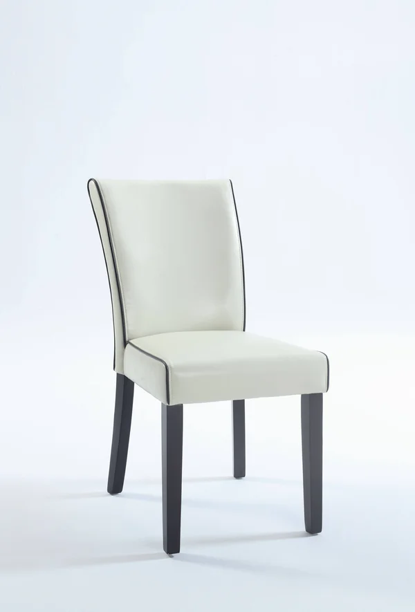 Chintaly MICHELLE-PRS-SC-CRM Bonded Leather Parsons Chair ( Set of 2 )