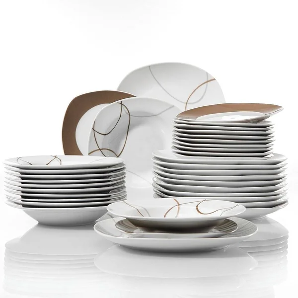 VEWEET Nikita Ceramic Dinnerware Set for 6 - 18 Piece