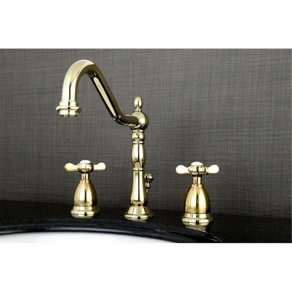 Kingston Brass KS1995BEX Widespread Lavatory Faucet, Oil Rubbed Bronze