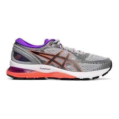 Asics Gel- Nimbus 21 Shoes Grey Lilac Orange Women - 37.5