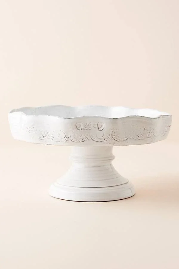 Glenna Cake Stand by Anthropologie in White Size S