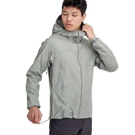 Mammut Men's Masao Light Hardshell Hooded Jacket - XL - Granit