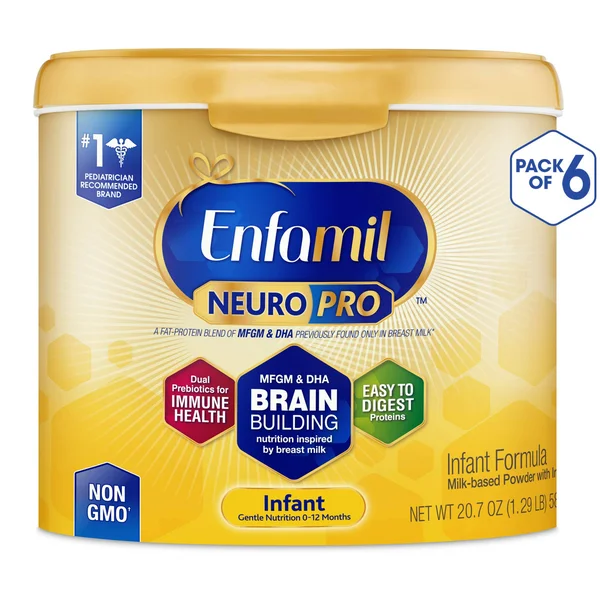Enfamil neuropro Baby Formula Milk Powder - 20.7 Ounce (Pack of 6), Omega 3, Probiotics, Brain Support