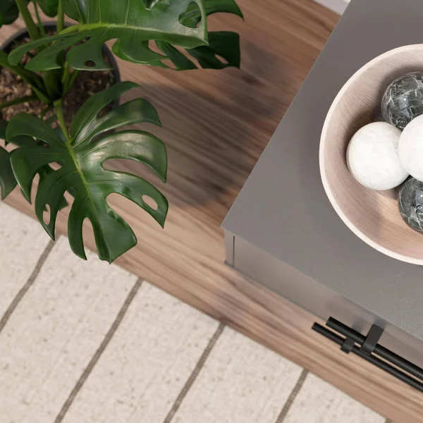 Rest Haven Mid-Century Modern 2 Drawer Nightstand - Gray - Gray