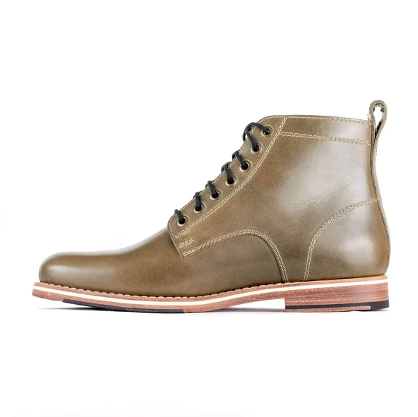 Helm The Zind Boots in Olive, Men's Size 9/EE, Babbo Leather