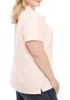 Tommy Hilfiger Ballet Pink Plus Size Polo Shirt