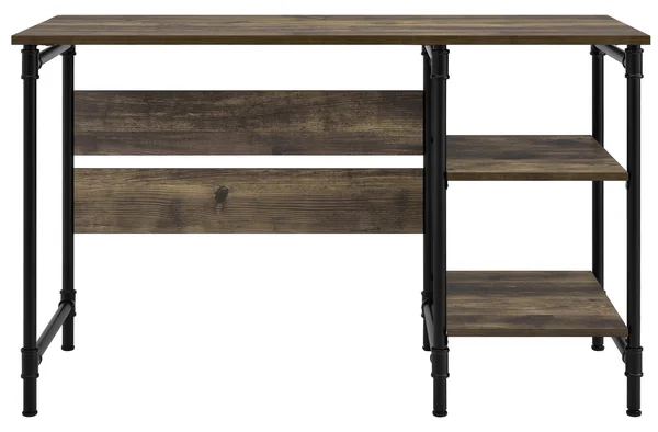 Ameriwood Home Carter Single-Pedestal Desk, Rustic