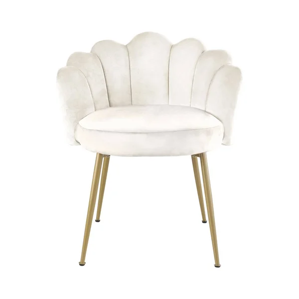 Meridian Furniture Claire Cream Velvet Dining Chair - Set of 2