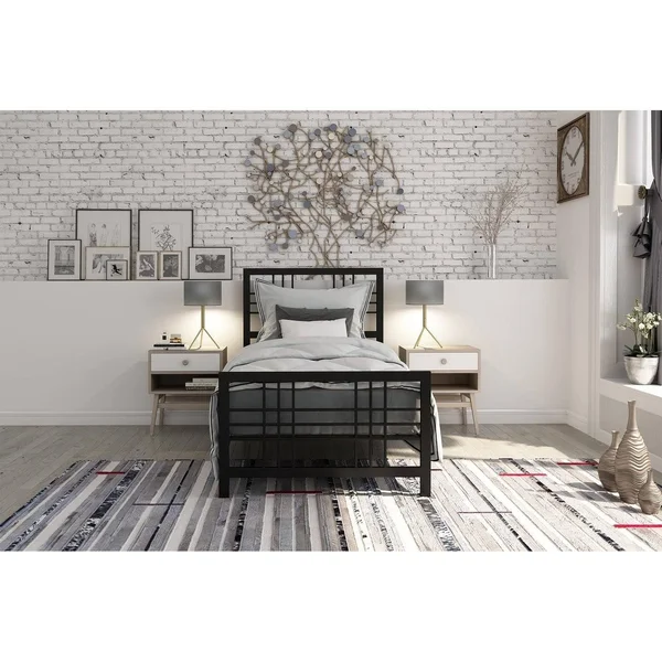 DHP Burbank Black Metal Bed - Full