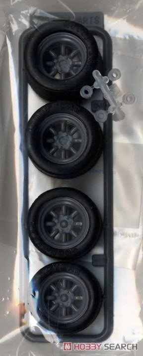 Fujimi 1/24 Scale 8 Spoke Wheels for Racing 15 inch Wheel & Tire Set*