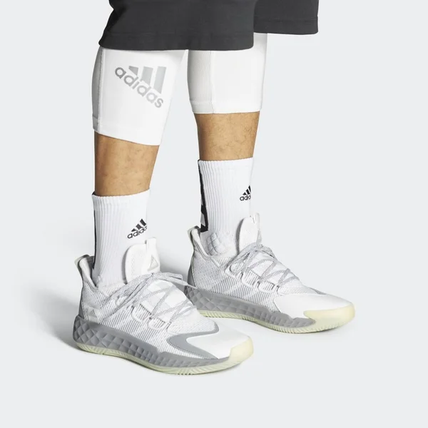 Adidas Pro Boost Low Shoes - Unisex - Cloud White - Chalk White - M 20, W 21