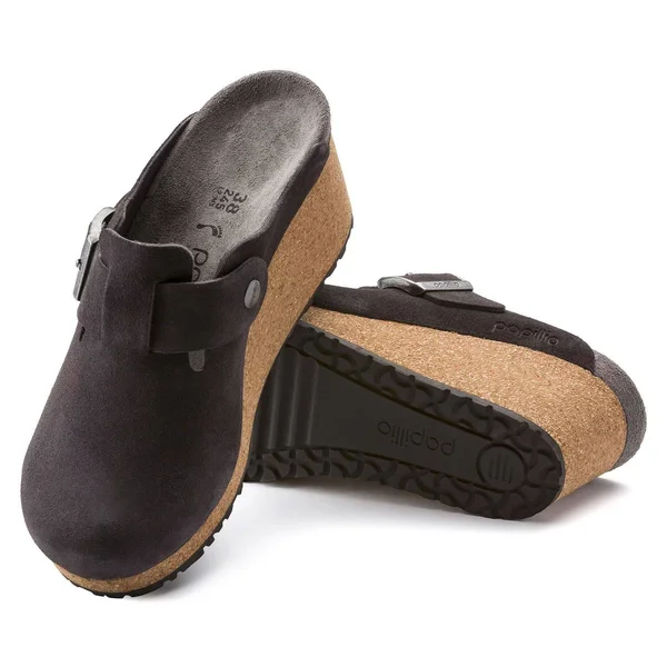 Birkenstock Women's Fanny Suede Leather Anthracite