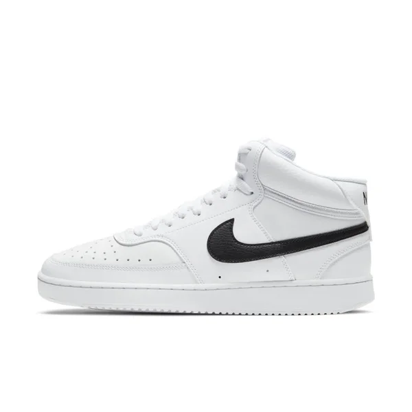 Nike Court Vision Mid (White/Black/White) Men's Shoes