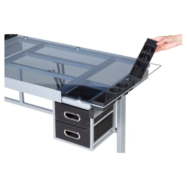 OneSpace 50-CS01 Craft Station - Silver/Blue Glass