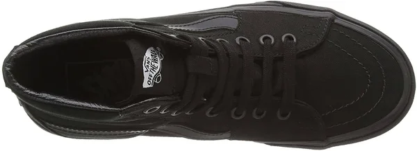 Vans Sk8-Hi Top Sneaker - Adult Unisex, Size: 4.5 M, Black Canvas/Black