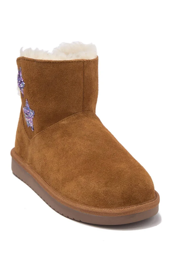 Koolaburra by Ugg - Kids& Koola Star Mini Boots in Chestnut - Size 12