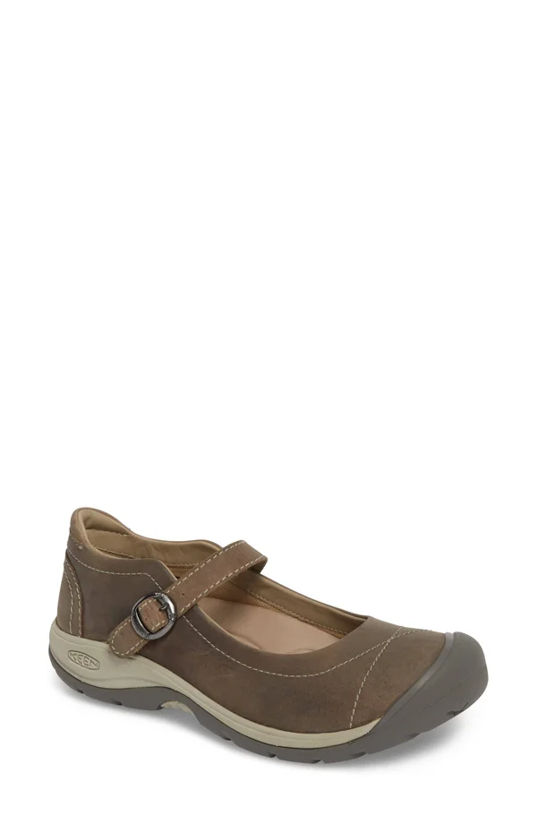 Keen Women's Presidio II Mary Jane Shoes Size 5 - In Paloma/Silver Birch